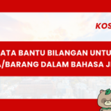 Kata Bantu Bilangan untuk Benda dalam bahasa Jepang